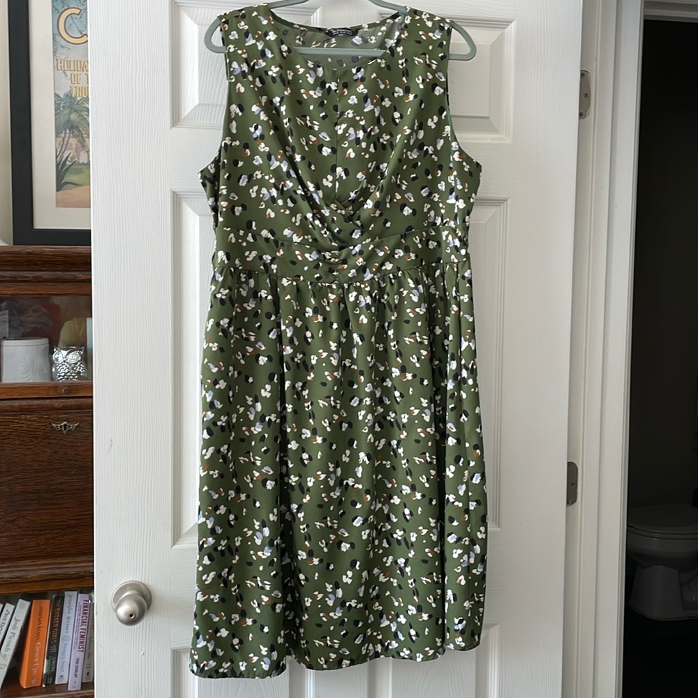 Olive green dress